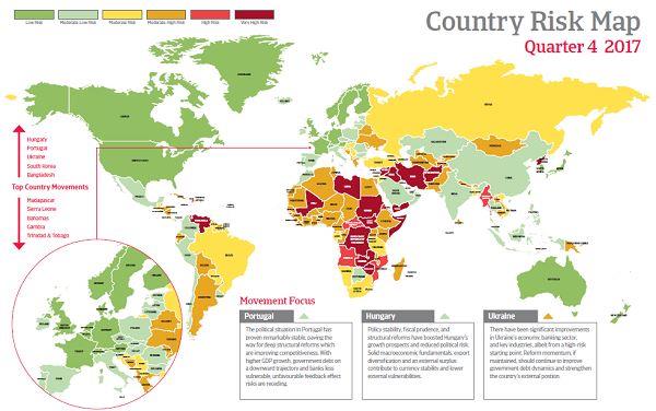 Country Risk Map Q4 2017 