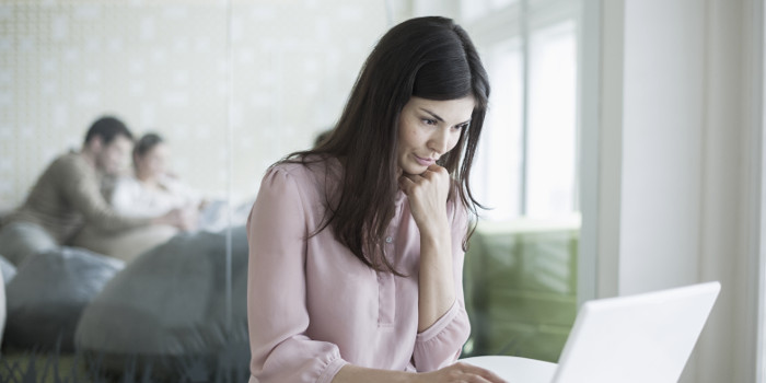 Woman on laptop